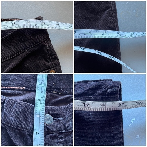 J.crew womens mid rise brown corduroy bootcut pants mid rise 70252 30” preppy - Picture 3 of 7